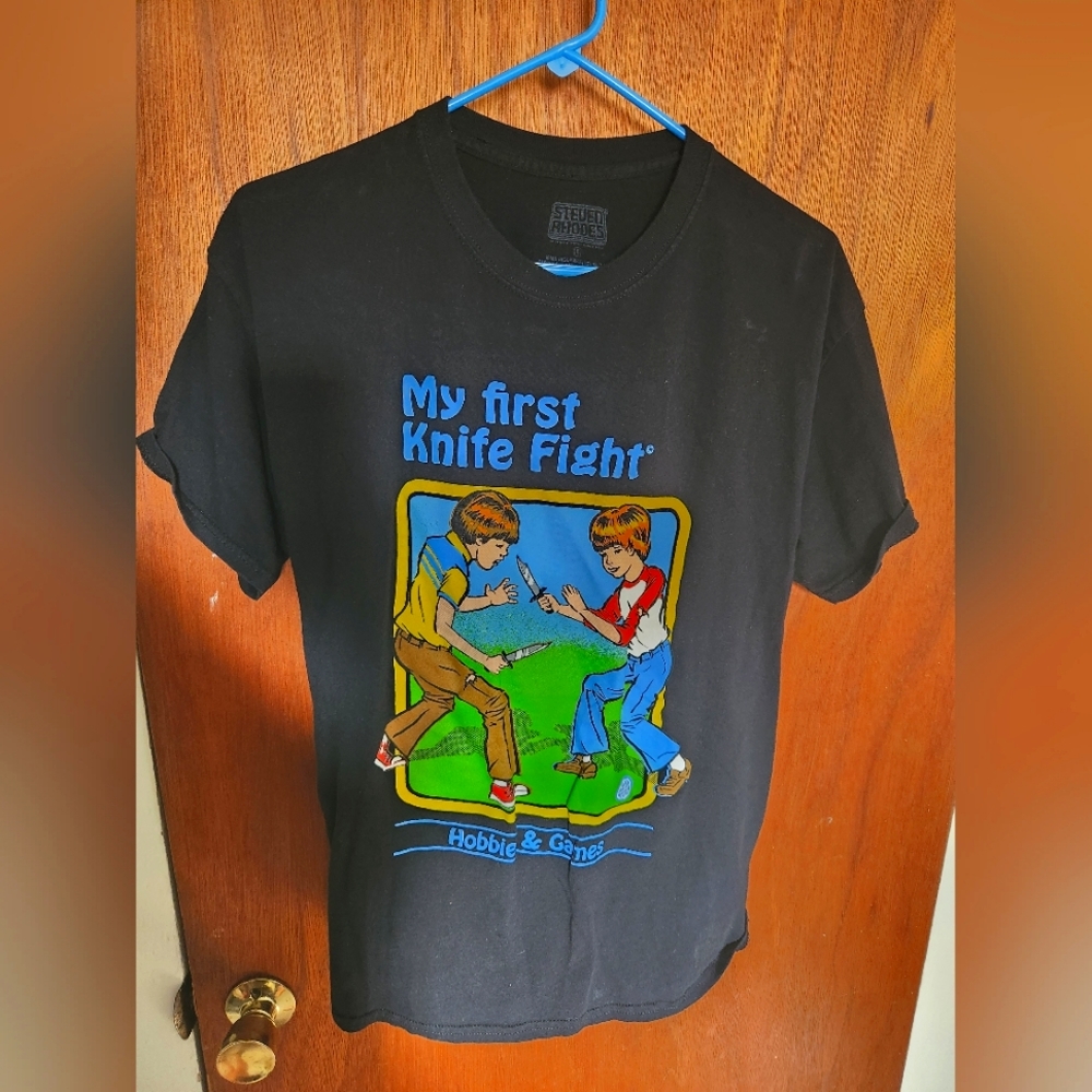 Steven Rhodes, First knife fight tshirt